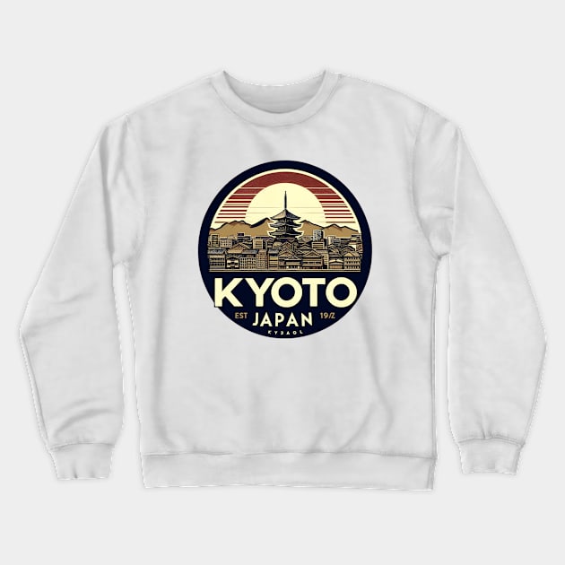 kyoto Japan Crewneck Sweatshirt by Teeeshirt